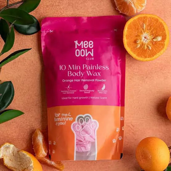 Meeoow Orange Hair Removal Wax Powder for Women