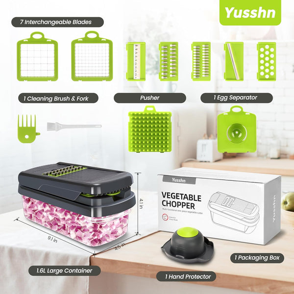 16-In-1 Multifunctional Vegetable Chopper & Slicer