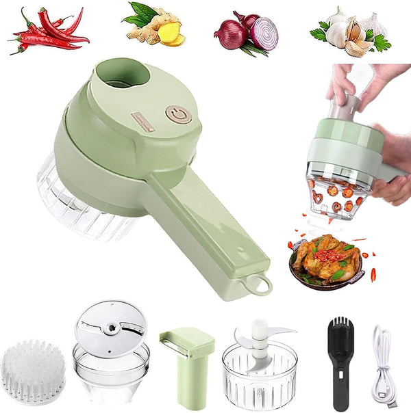 4 in 1 Electric Vegetable Cutter Set